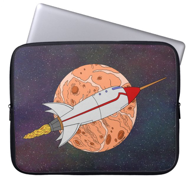 Capa Para Notebook Foguete Retro 2026 (Frente)