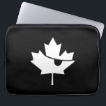 Capa Para Notebook Folha de bordo preto e branco do pirata canadense<br><div class="desc">Folha de bordo preto e branco do pirata canadense</div>