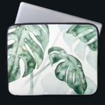 Capa Para Notebook Folha de divisão de palma tropical<br><div class="desc">"Split Leaf II" por Grace Popp. Apresenta uma paleta mudada de verde tropical.</div>
