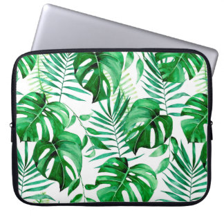 Capa Para Notebook Folha tropical verde
