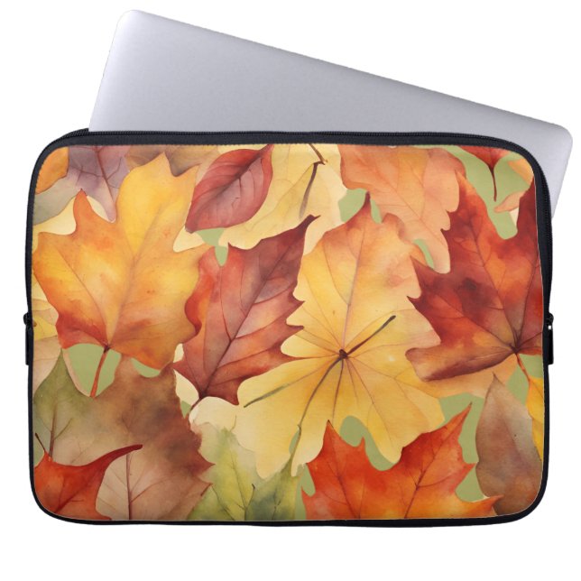 Capa Para Notebook Folhagem das folhas de outono (Frente)