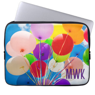Capa Para Notebook Folhas Brilhantes Monograma iPad Sleeve