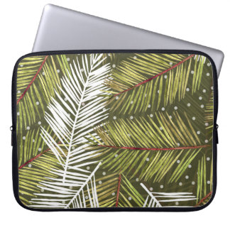 Capa Para Notebook Folhas de Aquarela Verde: Ilustração Invisível