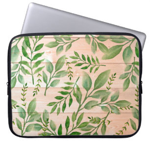 Capa Para Notebook Folhas De Aquarelas E Torneiras