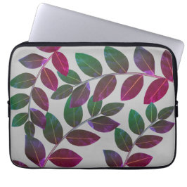 Capa Para Notebook Folhas de Baía Modernas e Elegantes