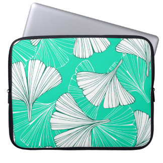 Capa Para Notebook Folhas de Ginkgo Biloba, padrão desenhado à mão