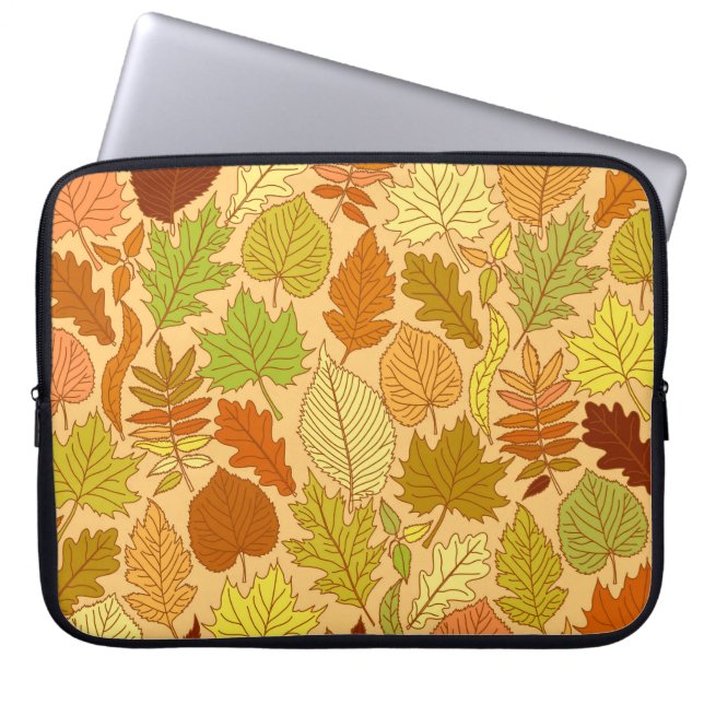 Capa Para Notebook Folhas de outono: impressão de tecido sem costura (Frente)