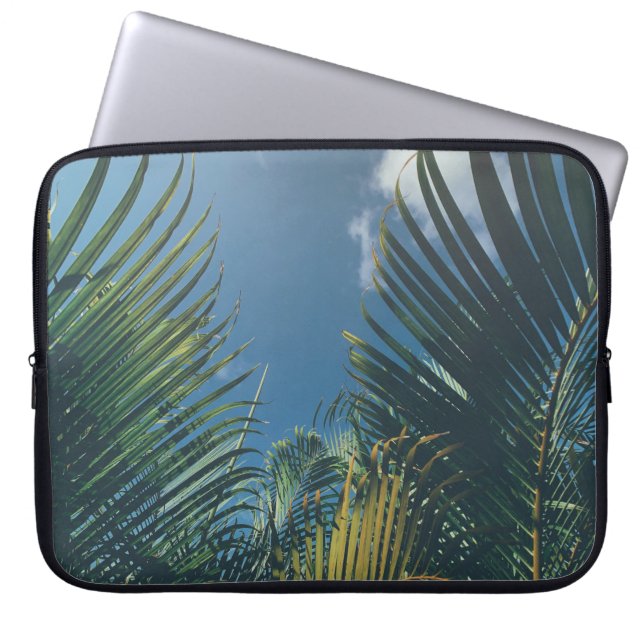 CAPA PARA NOTEBOOK FOLHAS DE PALMAS TROPICAIS (Frente)