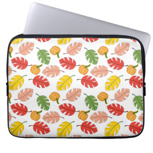 Capa Para Notebook Folhas e Abóboras