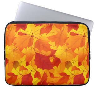Capa Para Notebook Folhas ensolaradas do outono, design
