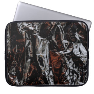 Capa Para Notebook Folhas secas de cor castanha e branca