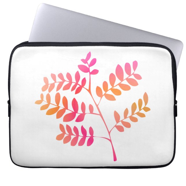 Capa Para Notebook Folhas Sunset (Frente)