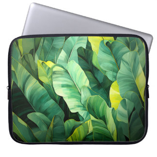 Capa Para Notebook Folhas Tropicais Abstratas Botânicas Selva Naturez