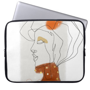 Capa Para Notebook Folhas Tropicais, Design de padrão sem costura.