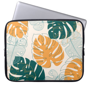 Capa Para Notebook Folhas Tropicais: Selva Selva Vintage