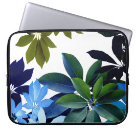 Capa Para Notebook Folhas Verdes, Capas de Laptop em Neoprene 15"