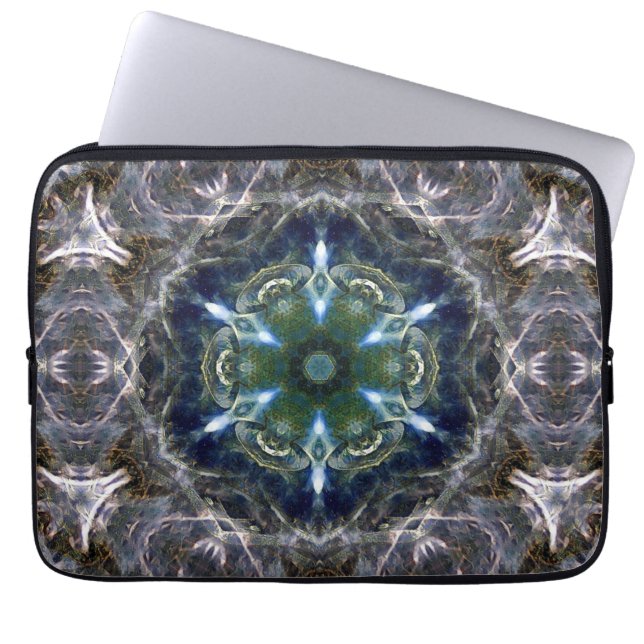 Capa Para Notebook Folk Mandala Bolsa de laptop (Frente)