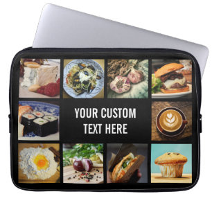 Capa Para Notebook Foodie bolsas de laptop de texto personalizadas