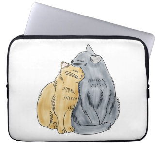 Capa Para Notebook FooFooCat: Abraçando gatos do amor