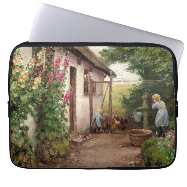 Capa Para Notebook Fora da fazenda - H.A. Brendekilde (Frente)