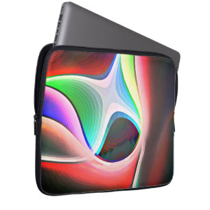 Capa Para Notebook Forma abstrato colorida da camada de recortes curv