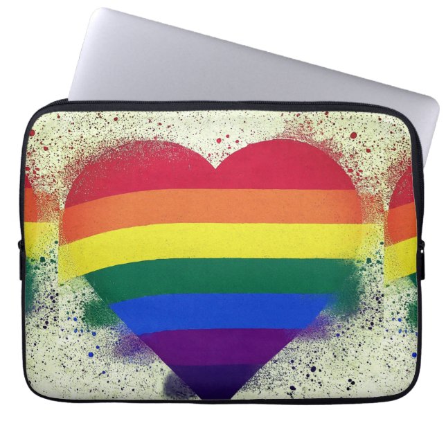 Capa Para Notebook Forma cardíaca (Frente)