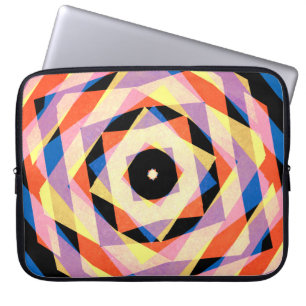 Capa Para Notebook Forma de diamante striped mulicolada em background
