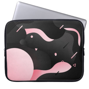 Capa Para Notebook Forma de Onda Dinâmica de Fluido abstrato