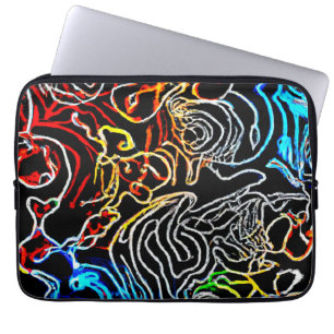 Capa Para Notebook Forma de Padrões neon na moda e coloridos