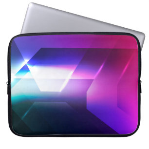 Capa Para Notebook forma hexagonal, fundo abstrato, arte,