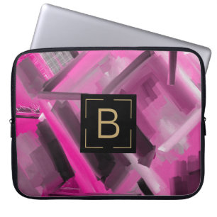 Capa Para Notebook Formas Contemporâneas de Abstrato Rosa Quente