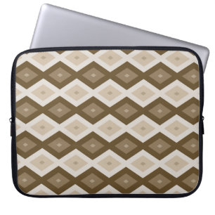 Capa Para Notebook Formas de losango castanho