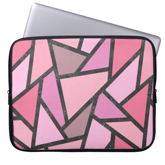 Capa Para Notebook Formas de vidro coral manchado (Frente)
