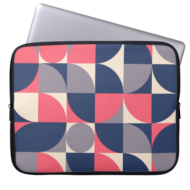 Capa Para Notebook Formas modernas e padrão geométrico sem costura em (Frente)