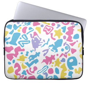 Capa Para Notebook Formas vibrantes coloridas e pastéis divertidos
