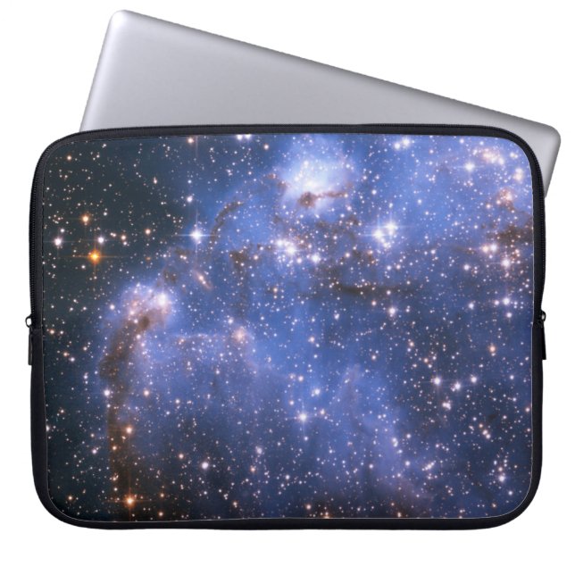 Capa Para Notebook Foto Celestial Azul da Pequena Nuvem de Magalhães (Frente)