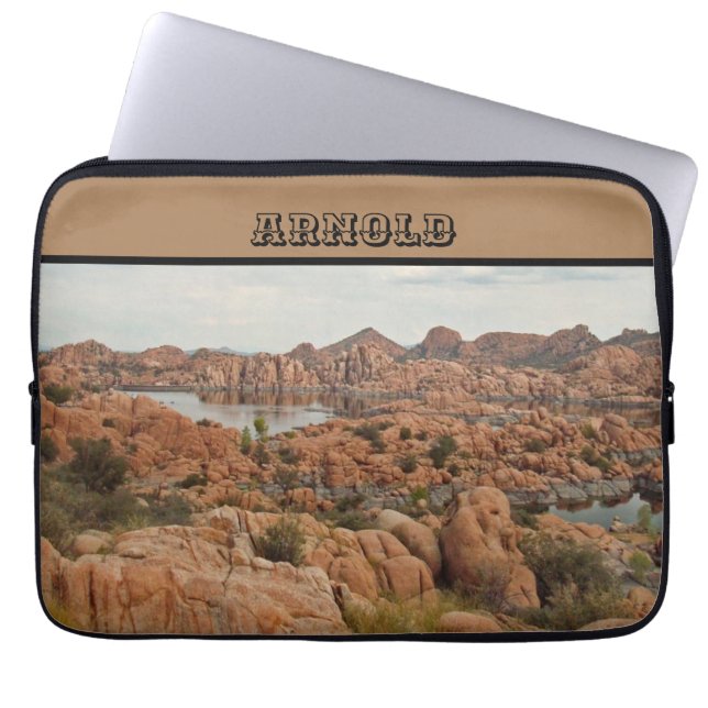 Capa Para Notebook Foto da Arizona Red Rocks Surround Lake Prescott (Frente)