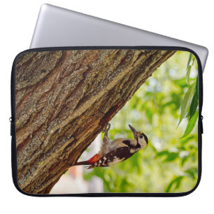 Capa Para Notebook Foto da Natureza Vida Selvagem Pica-Pau Florestal