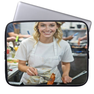 Capa Para Notebook Foto de Bacon Cozinhando Personalizar