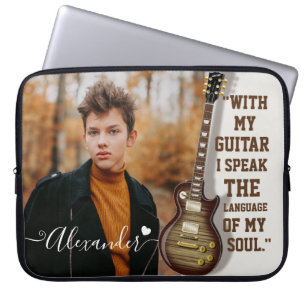 Capa Para Notebook Foto personalizada do amante da música instrument