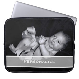 Capa Para Notebook Foto sem fronteira elegante moderna com nome