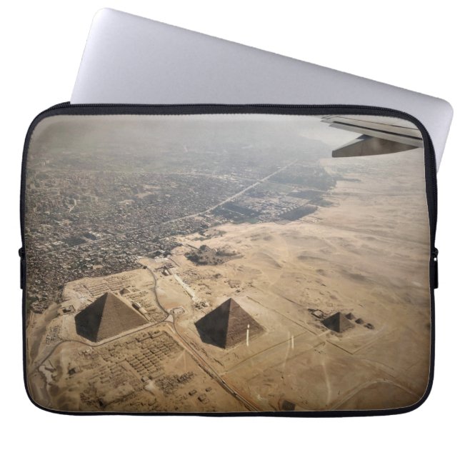 Capa Para Notebook Fotografia aérea das pirâmides do Egito (Frente)