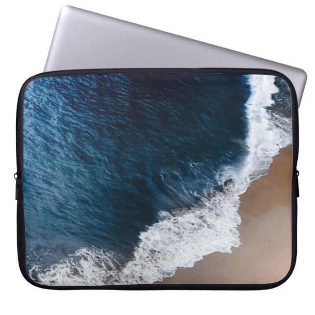 CAPA PARA NOTEBOOK FOTOGRAFIA AERIAL DO MAR (Frente)