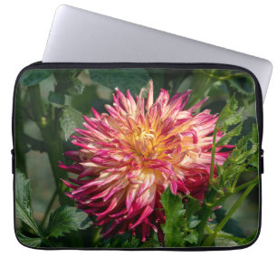 Capa Para Notebook Fotografia de Crisântemo Laranja, Flor Canadense