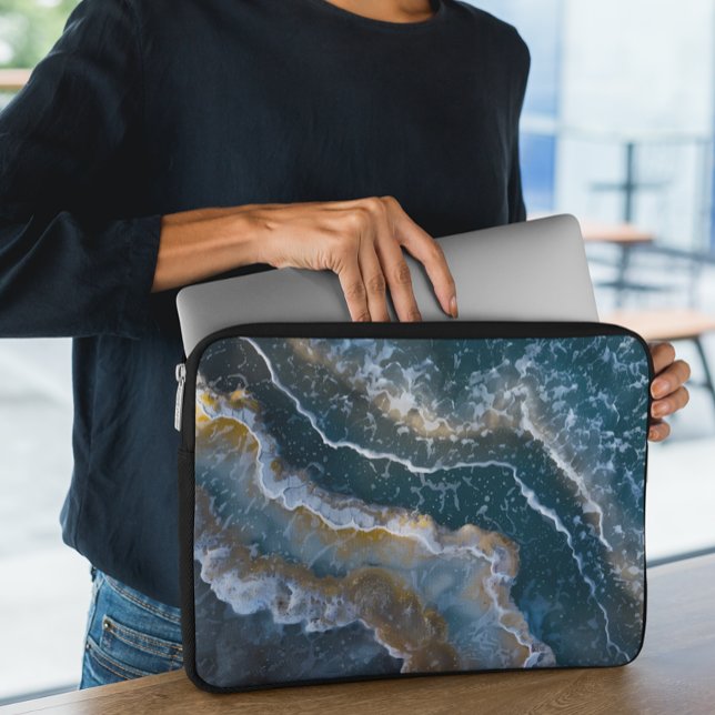 Capa Para Notebook Fotografia de Macrografia de Olhar com Agato de Pe (Criador carregado)