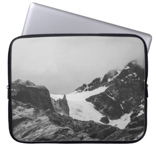 CAPA PARA NOTEBOOK FOTOGRAFIA GRAYSCALE DA MONTANHA DO COBRIR DE NEVE