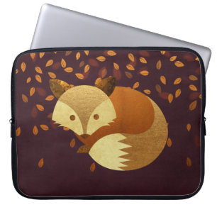 Capa Para Notebook Fox bonito do outono