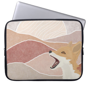 Capa Para Notebook Fox e Colinas do Abstrato moderno