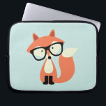 Capa Para Notebook Fox vermelho do hipster bonito<br><div class="desc">Ilustração adorável de uma raposa vermelha bonito que veste um par de vidros feitos sob medida excedentes.</div>