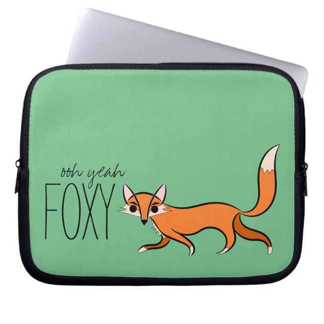 Capa Para Notebook Foxy Cute Fox Slogan (Frente)